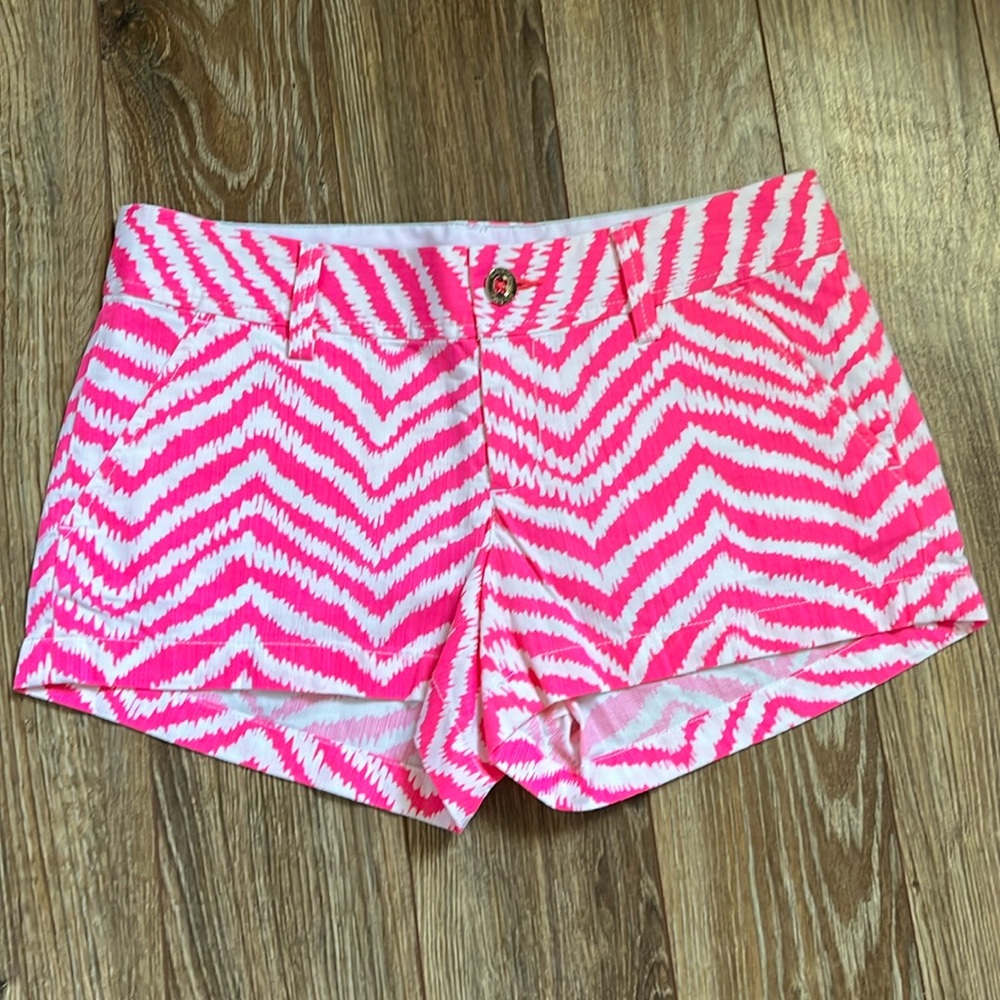 Lilly Pulitzer The Walsh Short Pink White Size 2 New